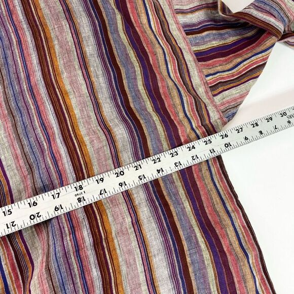 Eskandar Pant Set Womens Size 1 & 2 Multicolor Linen Striped Neiman Marcus - Picture 4 of 16